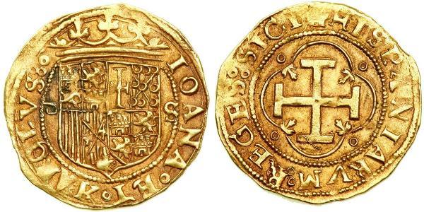 1 Escudo 西班牙哈布斯堡王朝 (1516 - 1700) 金 