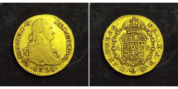 1 Escudo 西班牙帝國 金 卡洛斯四世 (1748-1819)