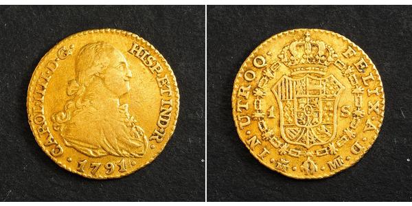 1 Escudo 西班牙帝國 金 卡洛斯四世 (1748-1819)