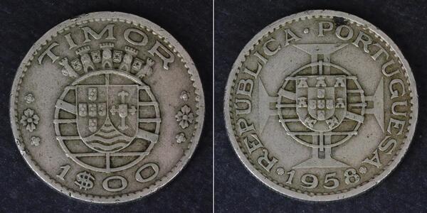 1 Escudo 东帝汶 / 葡萄牙 銅/Zinc 
