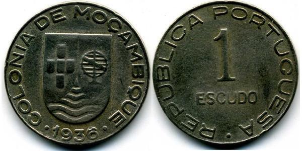 1 Escudo Mozambique 銅/镍 