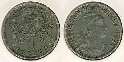 1 Escudo Second Portuguese Republic (1933 - 1974) 镍/銅 