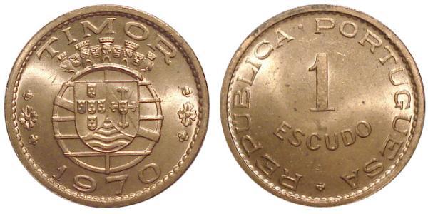 1 Escudo 东帝汶 / 葡萄牙 青铜 