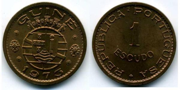 1 Escudo 葡屬幾內亞 (1474 - 1974) 青铜 