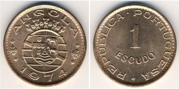 1 Escudo 葡萄牙 / 葡屬西非 (1575 - 1975) 青铜 