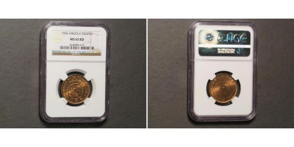 1 Escudo 葡萄牙 / 葡屬西非 (1575 - 1975) 青铜 