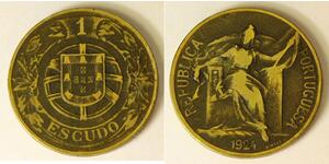 1 Escudo First Portuguese Republic (1910 - 1926) 青铜/铝 