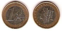 1 Euro Royaume des Pays-Bas (1815 - ) Bilame 