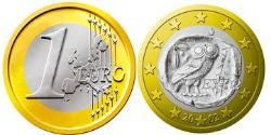 1 Euro République hellénique (1974 - ) Bilame 