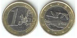 1 Euro Finland (1917 - ) Bimetal 