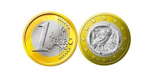 1 Euro Hellenic Republic (1974 - ) Bimetal 