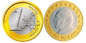 1 Euro Vatican (1926-) Bimetal John Paul II (1920 - 2005)