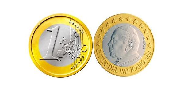 1 Euro Vatican (1926-) Bimetal John Paul II (1920 - 2005)