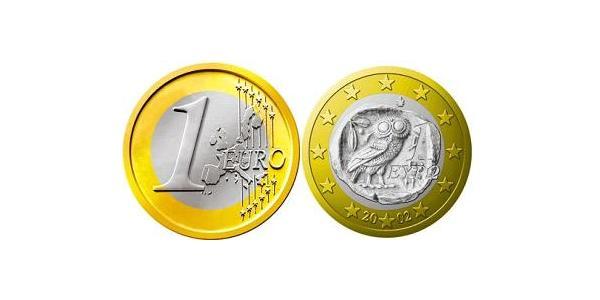 1 Euro 希腊 Bimetal 