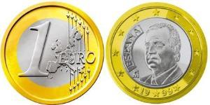 1 Euro 西班牙 Bimetal 