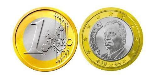 1 Euro 西班牙 Bimetal 