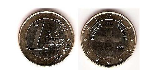 1 Euro 賽普勒斯 Bimetal 