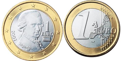 1 Euro Republic of Austria (1955 - ) Cuivre/Nickel Wolfgang Amadeus Mozart