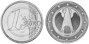 1 Euro Bundesrepublik Deutschland  (1990 - ) Messing 