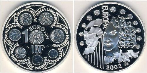 1 Euro Fünfte Französische Republik (1958 - ) Silber 