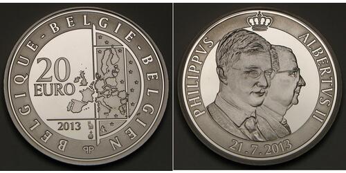 1 Euro Belgium Silver 