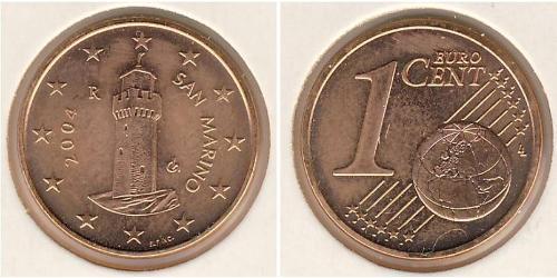 1 Eurocent San Marino Bronzo 