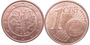 1 Eurocent Allemagne (1990 - ) Cuivre/Acier 