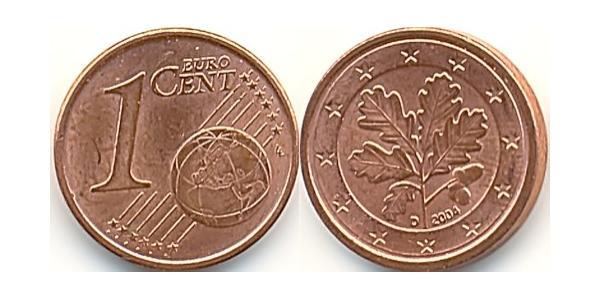 1 Eurocent Allemagne (1990 - ) Cuivre/Acier 