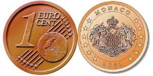 1 Eurocent Monaco Kupfer/Stahl 