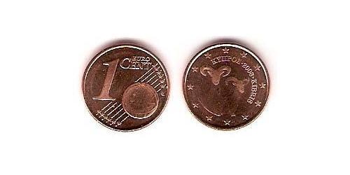 1 Eurocent Cipro (1960 - ) Rame/Acciaio 