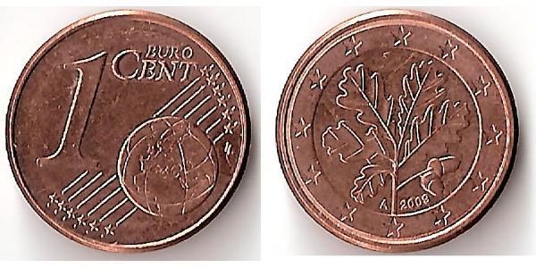 1 Eurocent Federal Republic of Germany (1990 - ) Steel/Copper 