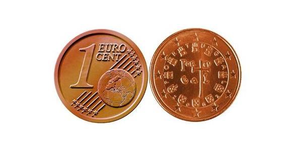 1 Eurocent 葡萄牙 Steel/銅 