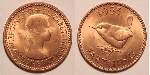 1 Farthing Reino Unido (1922-) Bronce Isabel II (1926-2022)