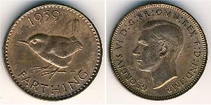 1 Farthing Reino Unido (1922-) Bronce Jorge VI (1895-1952)