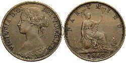 1 Farthing United Kingdom of Great Britain and Ireland (1801-1922) Bronze Victoria (1819 - 1901)