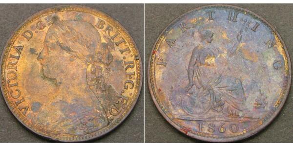 1 Farthing United Kingdom of Great Britain and Ireland (1801-1922) Bronze Victoria (1819 - 1901)