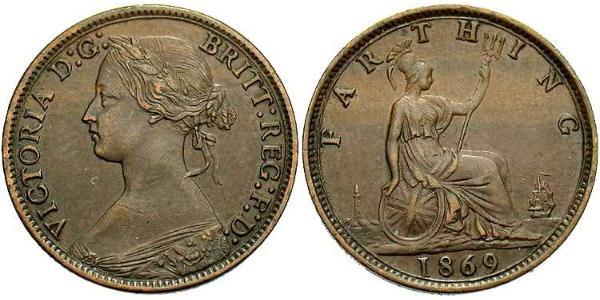 1 Farthing United Kingdom of Great Britain and Ireland (1801-1922) Bronze Victoria (1819 - 1901)