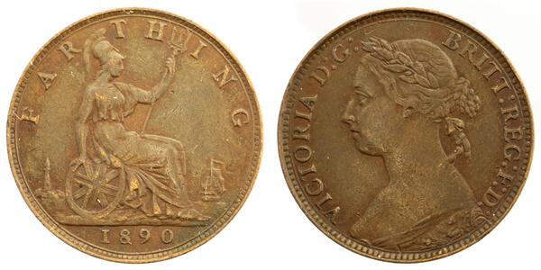 1 Farthing United Kingdom of Great Britain and Ireland (1801-1922) Bronze Victoria (1819 - 1901)