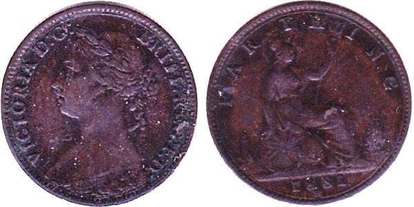 1 Farthing United Kingdom of Great Britain and Ireland (1801-1922) Bronze Victoria (1819 - 1901)