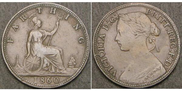 1 Farthing United Kingdom of Great Britain and Ireland (1801-1922) Bronze Victoria (1819 - 1901)