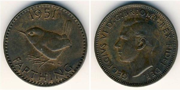 1 Farthing Vereinigtes Königreich (1922-) Bronze Georg VI (1895-1952)