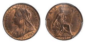 1 Farthing Vereinigtes Königreich von Großbritannien und Irland (1801-1922) Bronze Victoria (1819 - 1901)