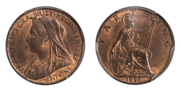 1 Farthing Vereinigtes Königreich von Großbritannien und Irland (1801-1922) Bronze Victoria (1819 - 1901)