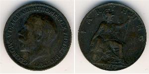 1 Farthing Reino Unido de Gran Bretaña e Irlanda (1801-1922) Cobre Jorge V (1865-1936)