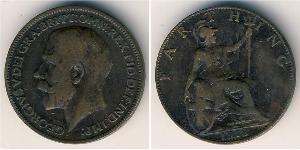 1 Farthing Reino Unido de Gran Bretaña e Irlanda (1801-1922) Cobre Jorge V (1865-1936)