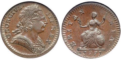 1 Farthing Reino de Gran Bretaña (1707-1801) Cobre Jorge III (1738-1820)