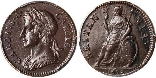 1 Farthing Reino de Inglaterra (927-1649,1660-1707) Cobre Carlos II (1630-1685)