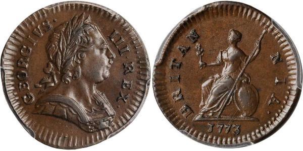 1 Farthing Kingdom of Great Britain (1707-1801) Copper George III (1738-1820)