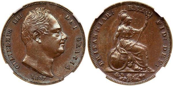 1 Farthing United Kingdom Copper William IV (1765-1837)