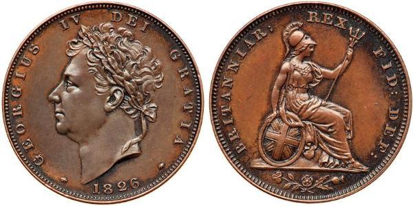 1 Farthing United Kingdom of Great Britain and Ireland (1801-1922) Copper George IV (1762-1830)